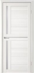 Межкомнатная дверь (дверное полотно) Albero Тренд Т-5 ЕсоТех / Белая лиственница / Стекло мателюкс 70х200