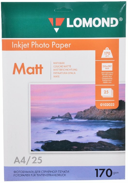 Бумага Lomond Matt/Matt Inkjet Photo Paper (0102032)