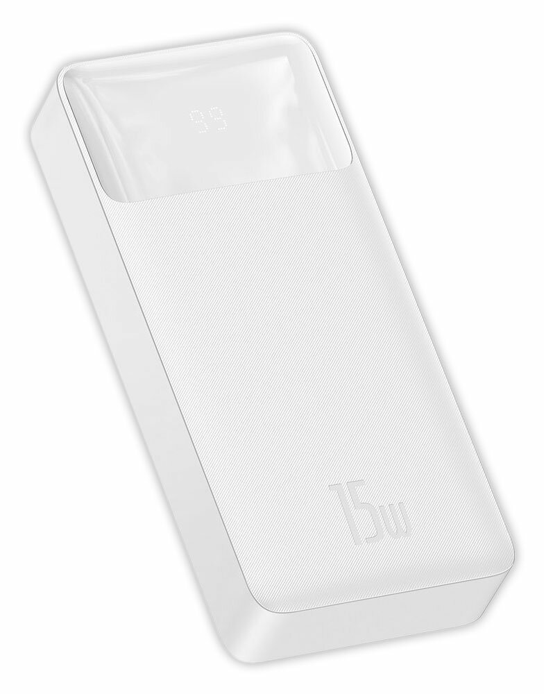 Внешний аккумулятор Baseus Bipow Digital Display Power bank 20000mAh 15W white