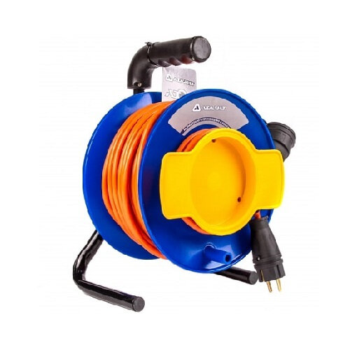 фото Удлинитель Атлант Атом ПВС без заземления, 1 розетка, 40 м, 2.2 кВт, на садовой катушке