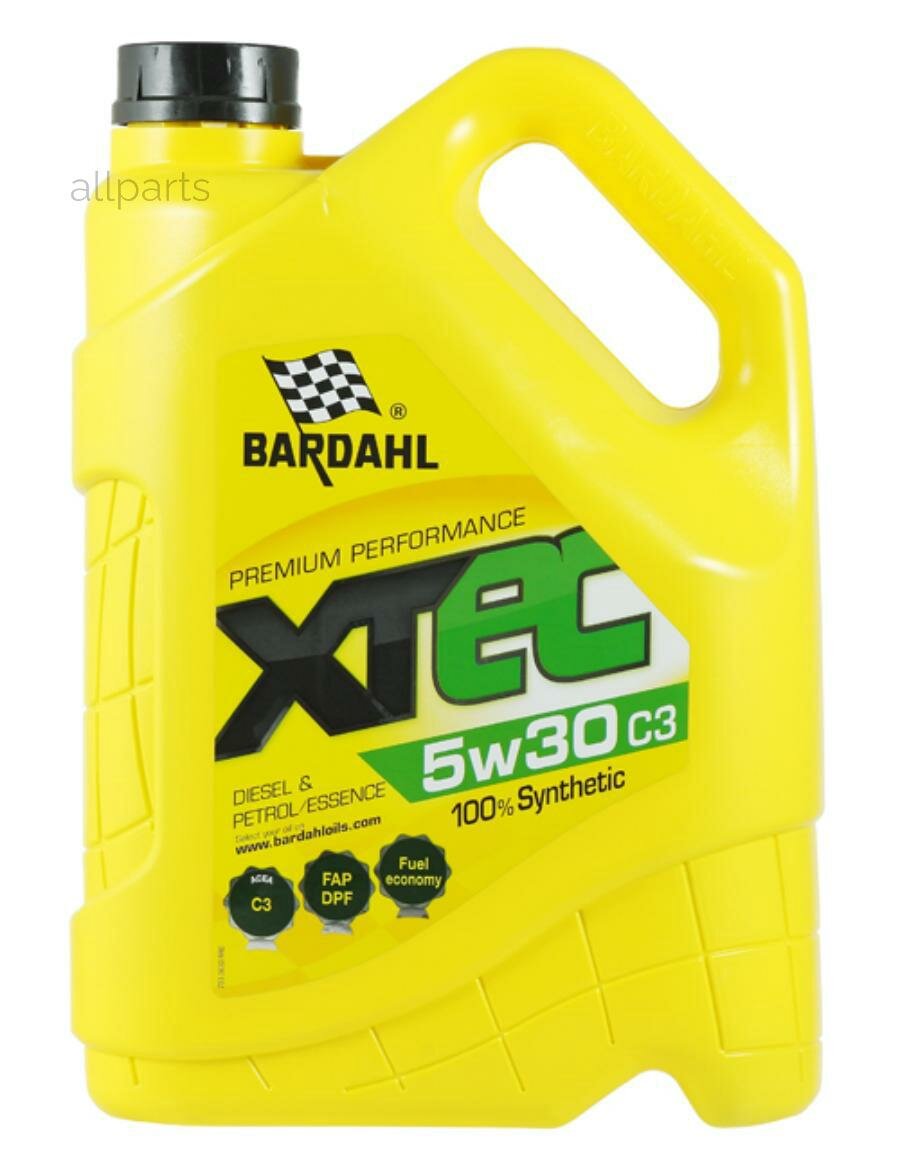 BARDAHL 36303 Масло моторное Bardahl XTEC 5W-30 C3 синтетическое 5 л 36303