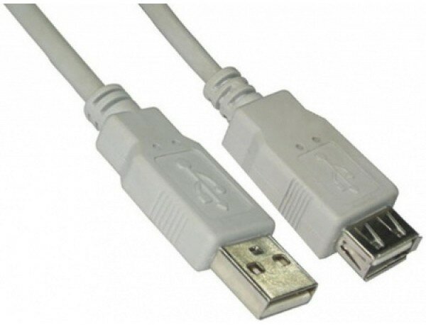 Удлинитель USB2.0 5bites UC5011-018C Am-Af - кабель 1.8 метра серый