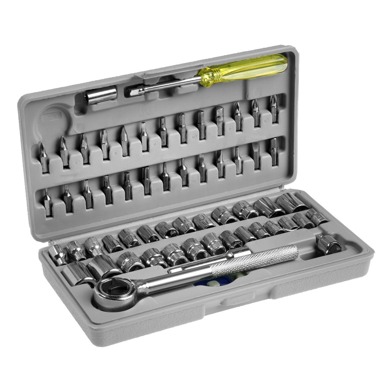 фото Набор инструментов в кейсе тундра, автомобильный, 59 предметов