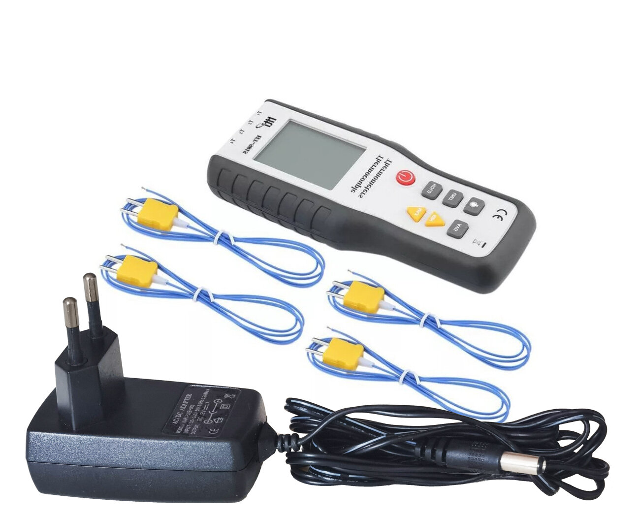 Hti HT (9815) (EU) (L53100HT9). Измеритель термопары. 4-х канальный цифровой термометр K-Type.