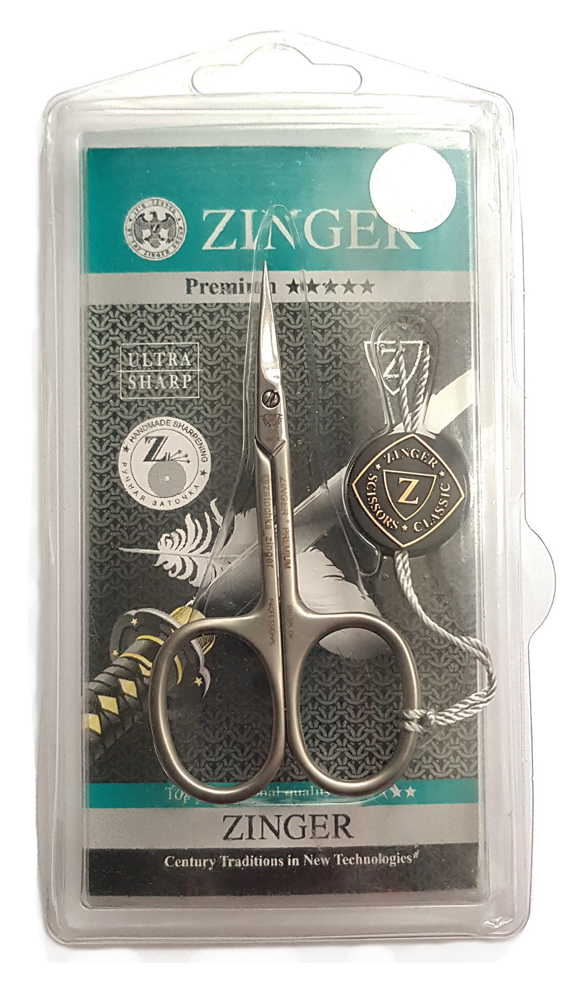 Маникюрные ножницы Zinger BS035A HD SH-Salon ZP с профессиональной ручной заточкой премиум-класса