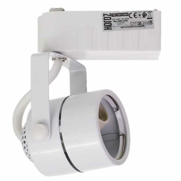 фото Светильник трековый Horoz Цилиндр 1х50 Вт GU10 белый
