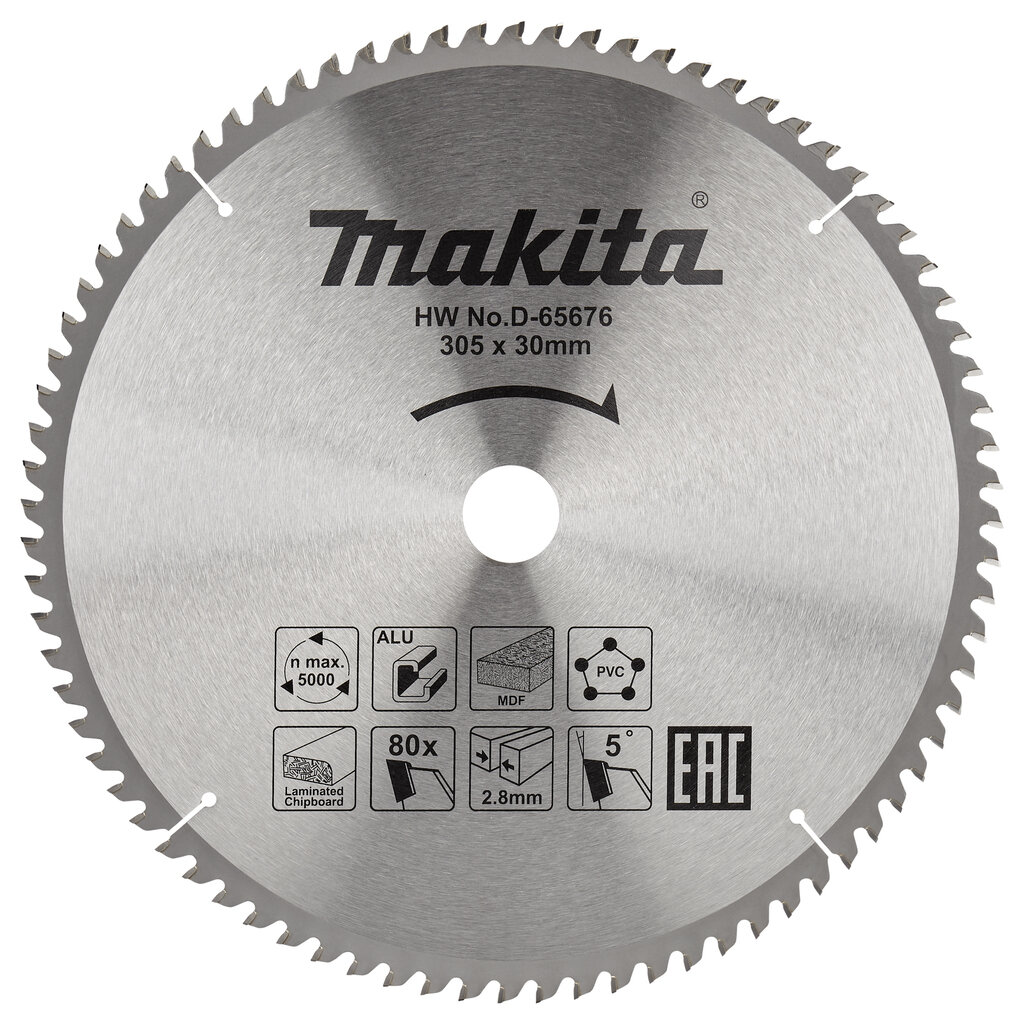 Пильный диск Makita D-65676