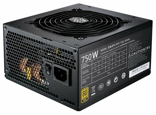 Cooler Master Блок питания Cooler Master MWE Gold Full Modular 750W V2 (MPE-7501-AFAAG-EU)