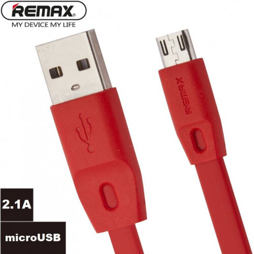 Кабель REMAX USB Full Speed Series 1M Cable RC-001m Micro USB (красный)