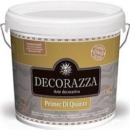 Грунт Укрывающий Decorazza Primer Di Quarzo 1.5кг Белый с Кварцевым Наполнителем /Декоразза.