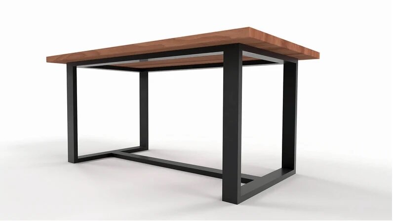 Подстолье/опора из металла для стола в стиле Лофт Модель 58 - фотография № 3