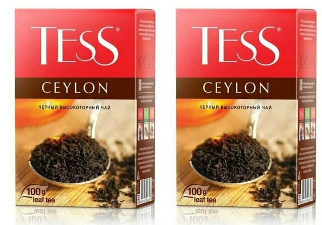 Tess Чай черный, Ceylon, 100 г, 2 уп - фотография № 1