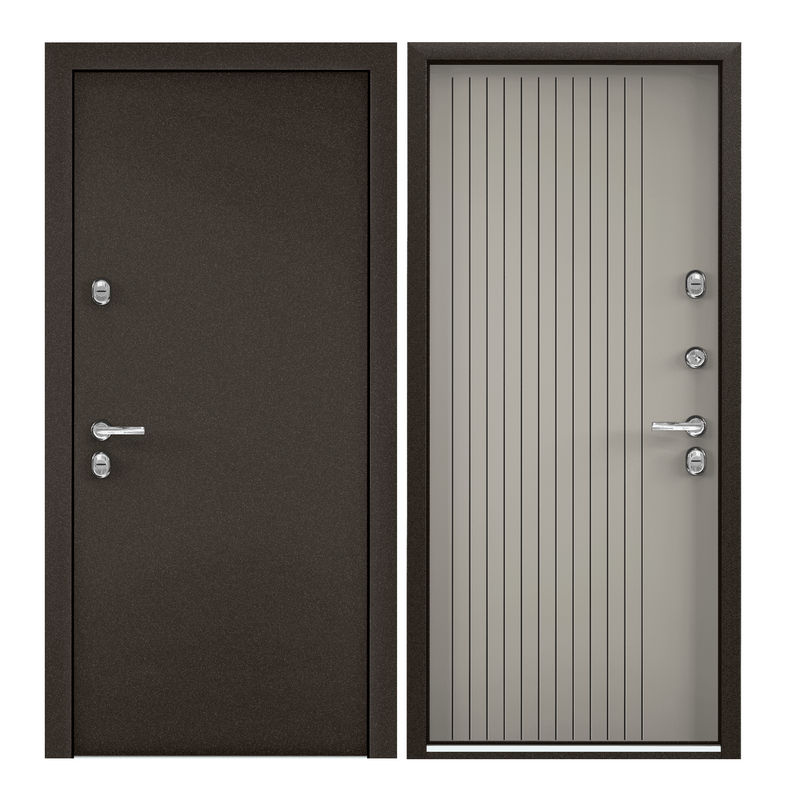 Дверь входная для дома Torex Snegir PRO тепло-шумоизоляция антикоррозийная защита замки 4-го и 3-го класса Букле коричневый/Крема_S60-L1