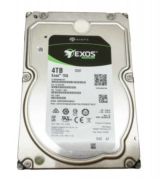 Для серверов Seagate Жесткий диск Seagate ST4000NM0125 4Tb 7200 SAS 3,5" HDD