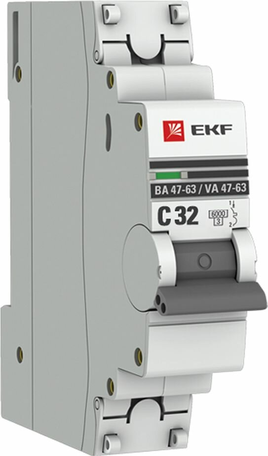 Автоматический выключатель EKF ВА 47-63 (C) 6kA