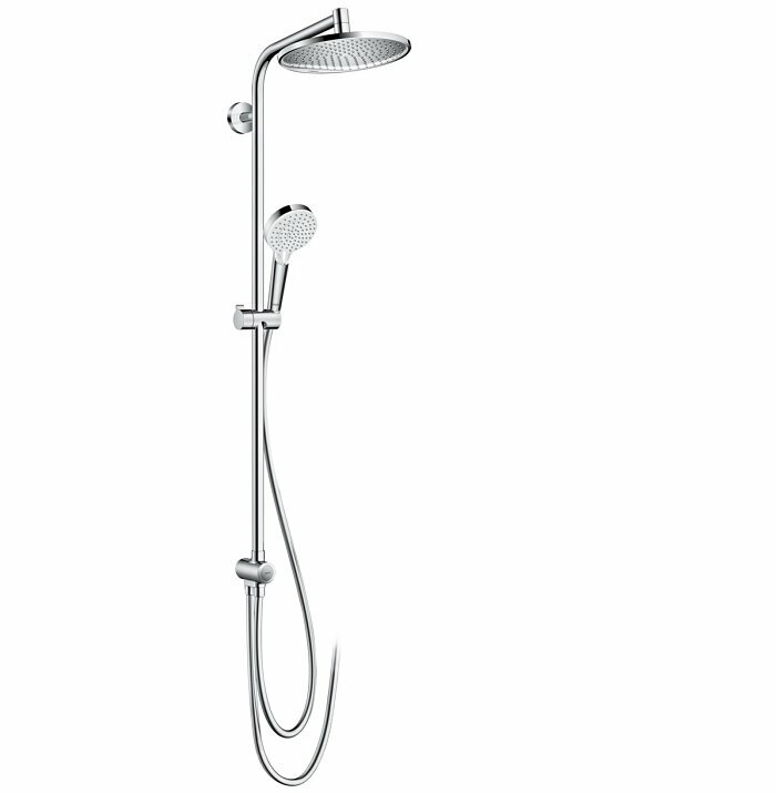 Душевой гарнитур hansgrohe Crometta S 240 1jet Showerpipe EcoSmart Reno 27270000