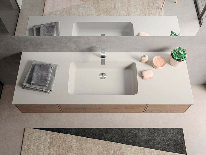 Раковина на тумбу BERLONI BAGNO SUITE LAVQADINCXR58 110 - фотография № 1