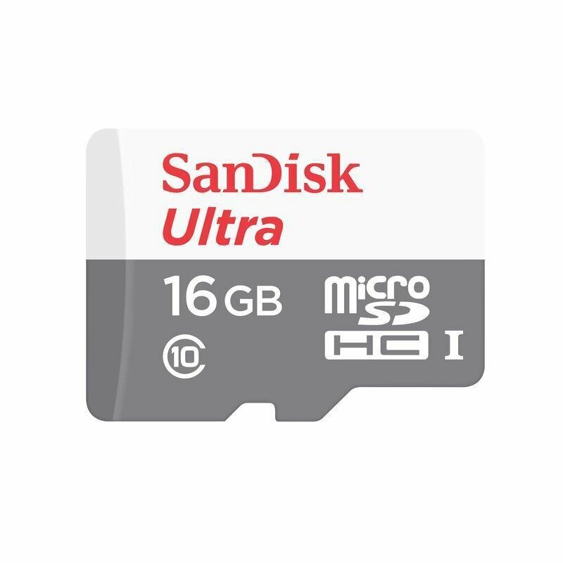 Карта памяти 16 ГБ microSDHC SanDisk SDSQUNS-016G-GN3MA Class 10, 948618