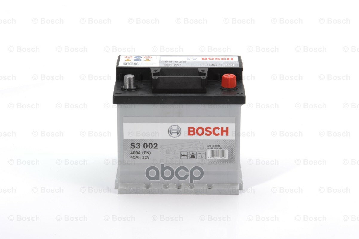 Акб Bosch S3 45 Ач 400A 207X175x190 Bosch арт. 0092S30020