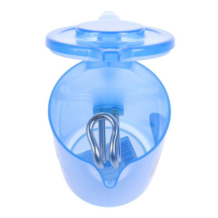 Чайник электрический "Капелька", пластик, 0.5 л, 600 Вт, синий - фотография № 2