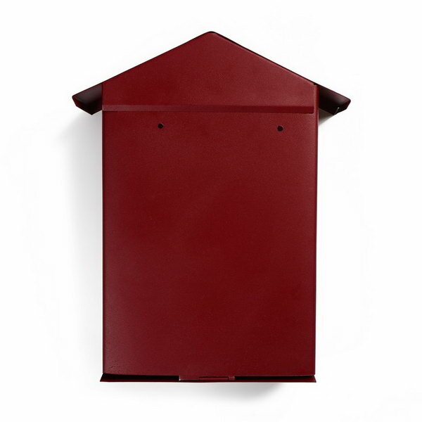 Ящик почтовый с замком, вертикальный, "Домик", вишнёвый - фотография № 6