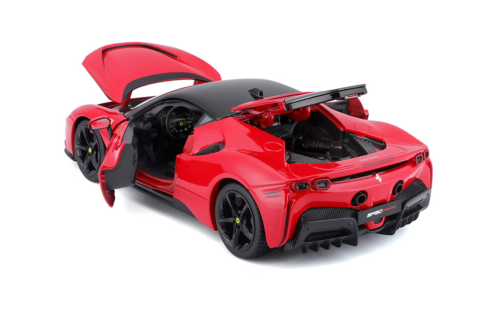 Maisto Машинка металлическая сборная Ferrari SF90 Stradale, 1:24, красная - фото №3