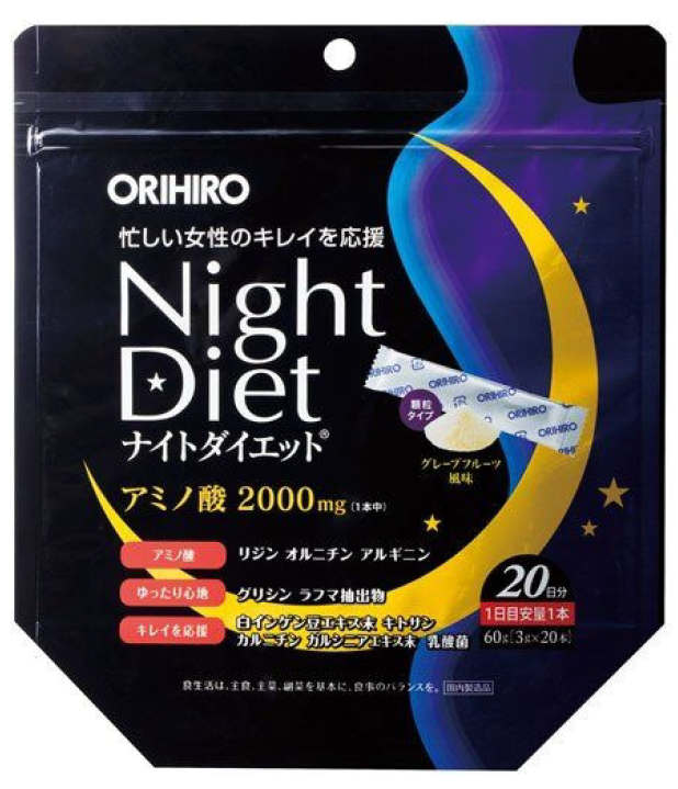ORIHIRO «ночная диета» со вкусом грейпфрута 20 саше