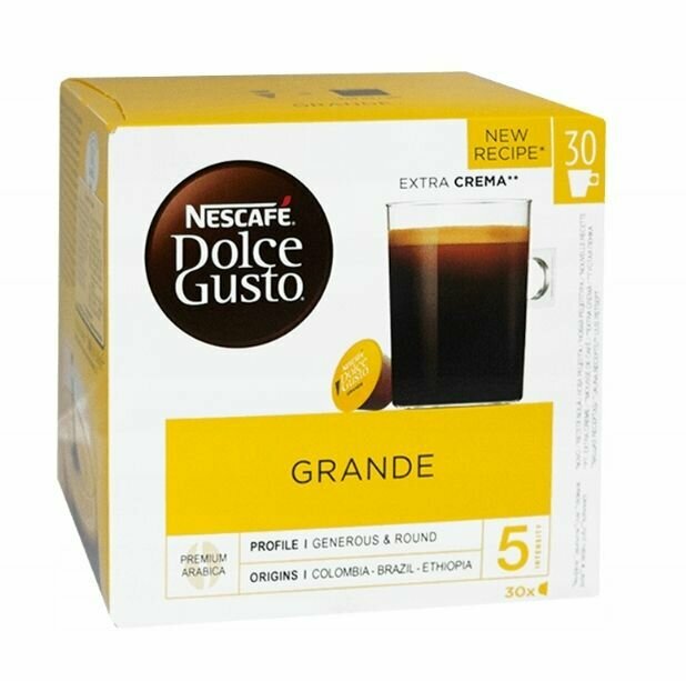 Капсулы Nescafe Dolce Gusto Grande 3 x 30 шт. / Нескафе Дольче Густо Грандэ 90 капсул - фотография № 2