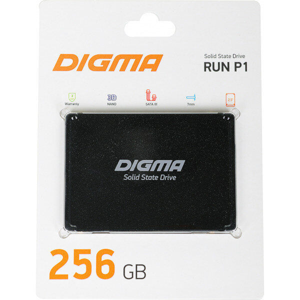 Твердотельный накопитель(SSD) Digma Run P1 256Gb DGSR2256GP13T