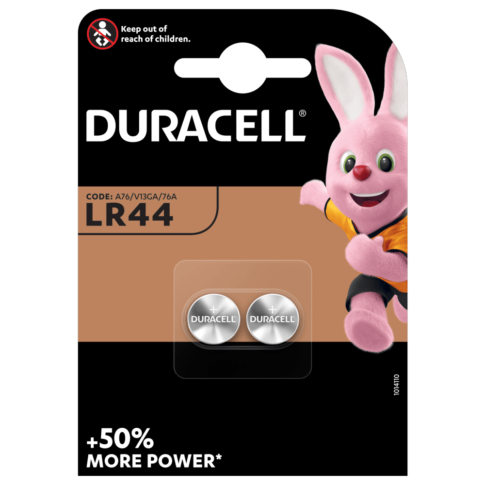 Батарейка тип Таблетка DURACELL LR44 уп 2 шт