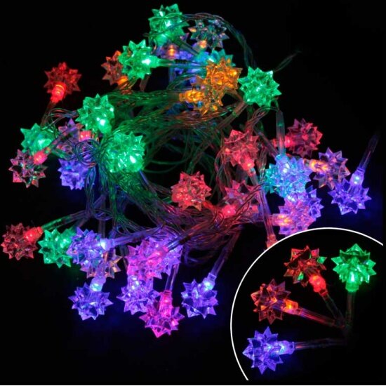 Электрогирлянда волшебная страна Алмазы LED-DIAMOND-40-3-MC, светодиодная
