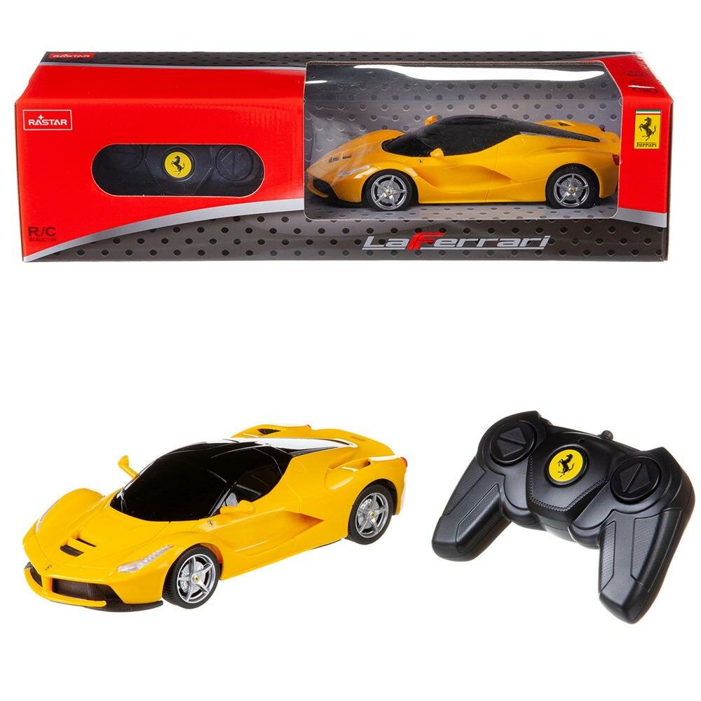RASTAR Машина р/у 1:24 Ferrari LaFerrari, цвет желтый
