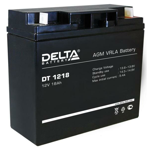 Аккумуляторная батарея DELTA Battery DT 1218 12В 18 А·ч