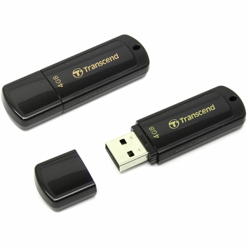 Флеш-диск 4Гб Transcend Jetflash 350 ( TS4GJF350 ) USB 2.0 Черный