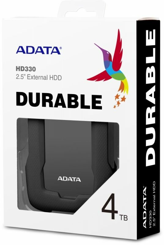 Жесткий диск A-Data USB 3.0 4Tb AHD330-4TU31-CBK HD330 DashDrive Durable 2.5" черный