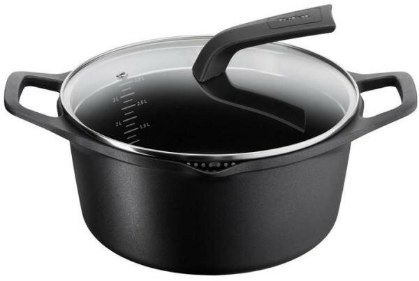 Кастрюля Tefal E2324474 2.6л. d=20см (с крышкой) черный (2100123565)