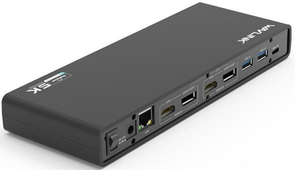 Docking Station WAVLINK USB-C&USB3.0 Ultra 5K(Dual 4K) Universal Include 20V/2.5A Power Adaper/ 6xUSB3.0/2xDP 4K 60HZ/2xHDMI 4K 60HZ/1xGigabit LAN