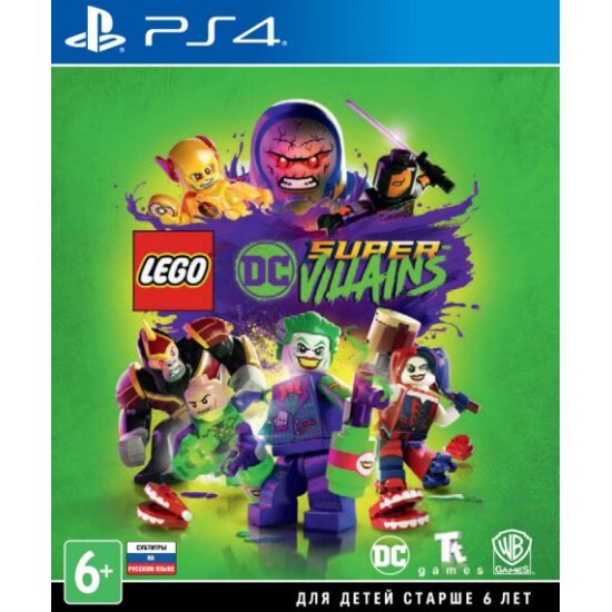 Игра PS4 LEGO DC Super-Villains WB для , русские субтитры