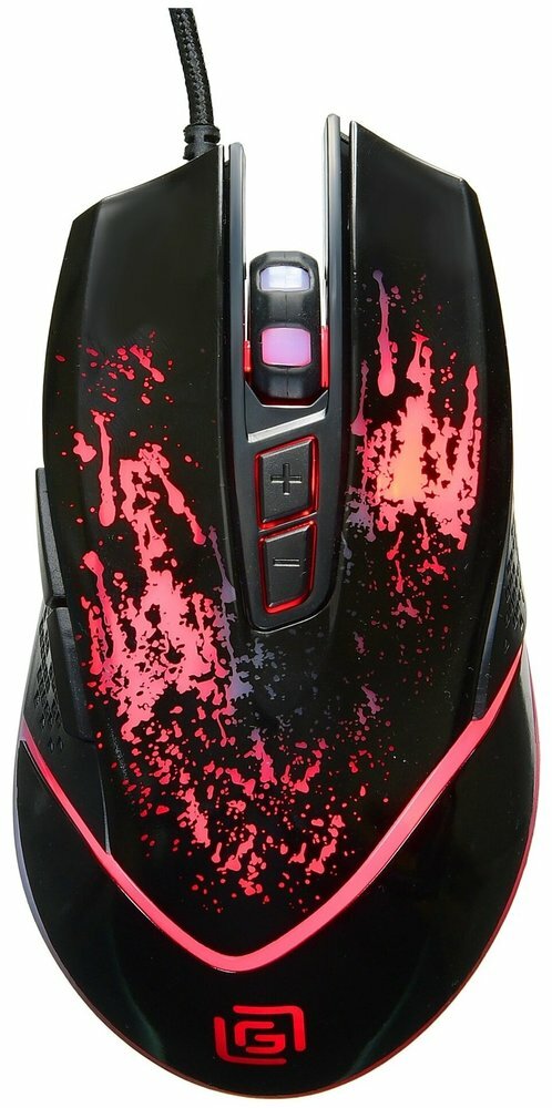 Oklick 888G black optical (2400dpi) USB Gaming (6but) [1103513] .