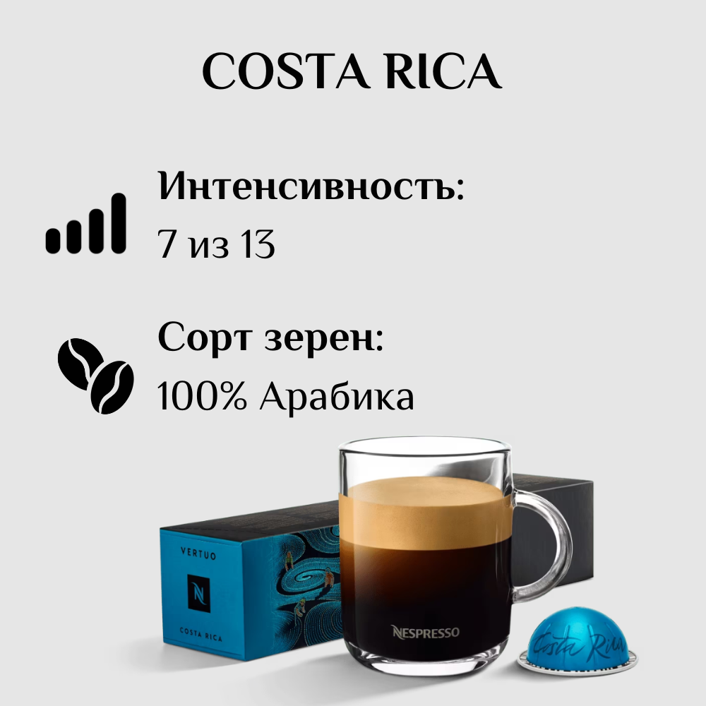 Капсулы для кофемашины Nespresso Vertuo COSTA RICA 100 штук - фотография № 3