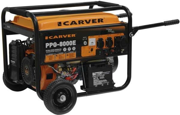 Бензиновый генератор Carver PPG-8000E (6500 Вт)