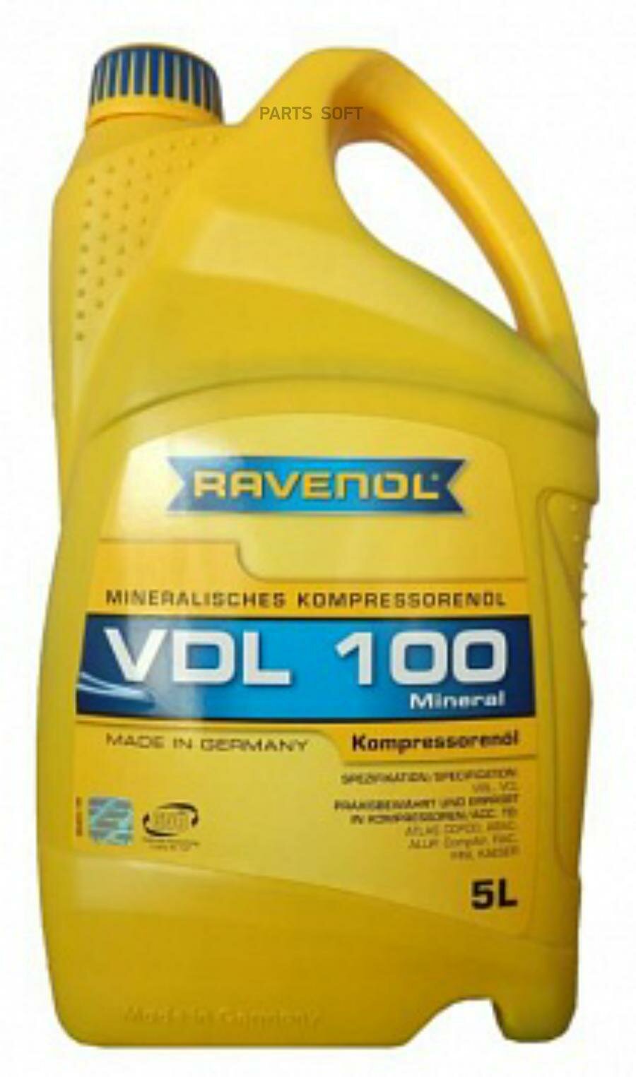 RAVENOL 1330100-005-01-999 Компрессорное масло VDL 100 (5л) (второй номер 4014835736153)