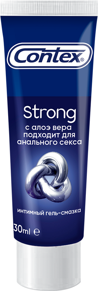 Крем-смазка Contex Strong с алоэ вера подходит для анального секса