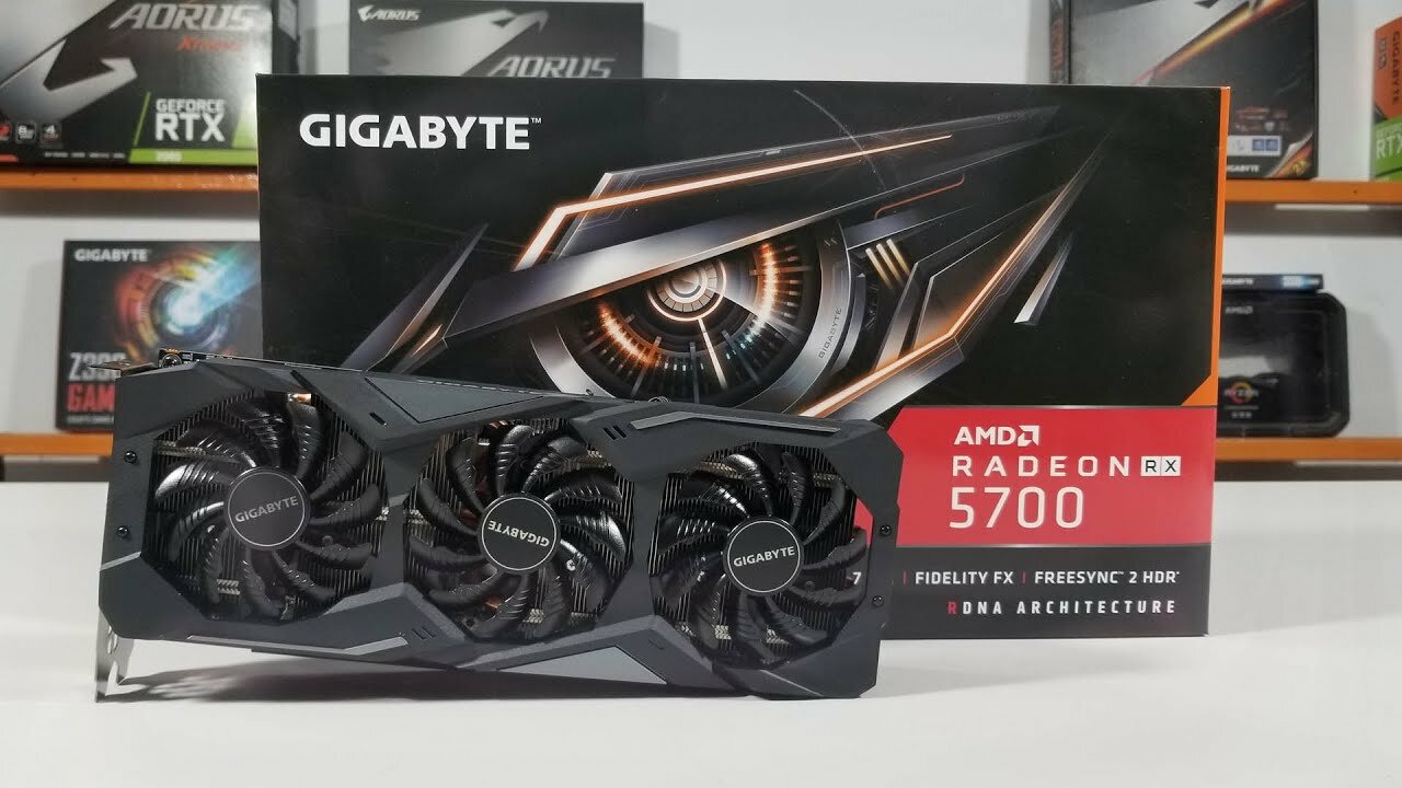 Видеокарта GIGABYTE Radeon RX 5700 XT GAMING OC 8G (rev. 1.0) (GV-R57XTGAMING OC-8GD), Retail