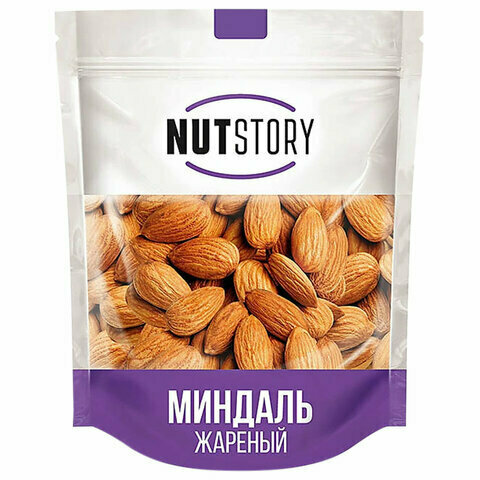 Миндаль NUT STORY жареный, комплект 5 шт., 150 г, пакет, РОС004
