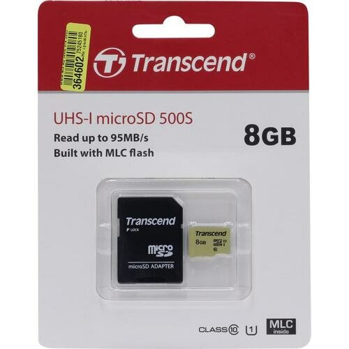 SD карта Transcend 500S TS8GUSD500S