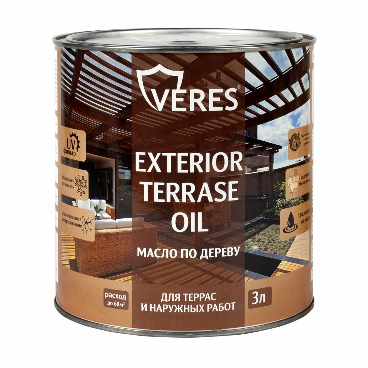 Масло для дерева Veres Exterior Terrase Oil 3 л палисандр