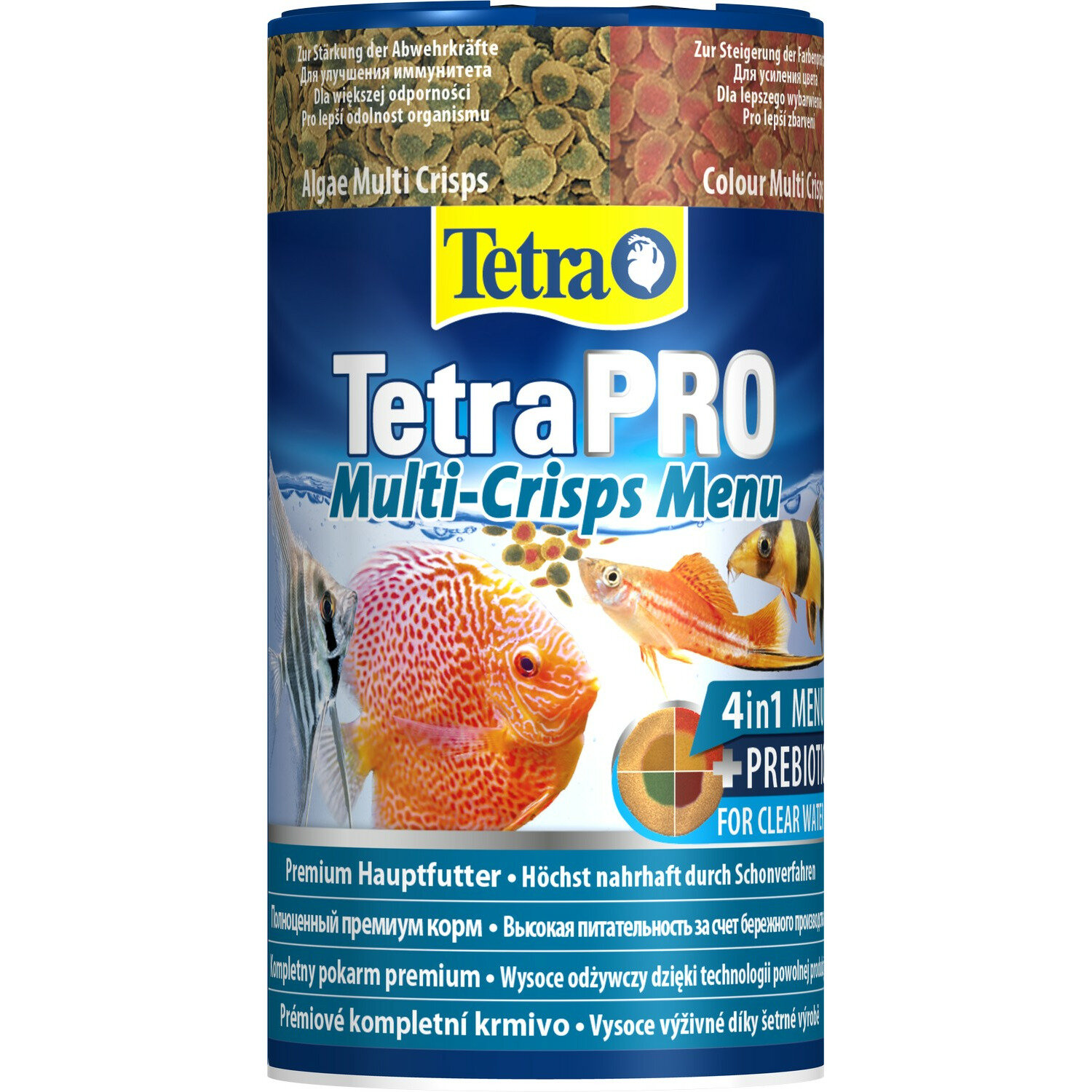 Корм для всех видов рыб TetraPro Menu 4 вида чипсов 250 мл