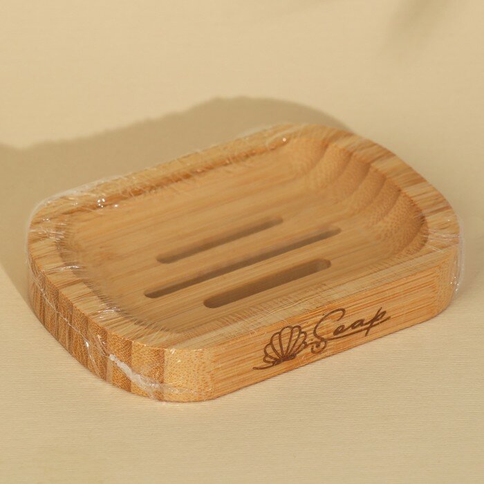 Мыльница деревянная «Soap», круглая, бамбук - фотография № 7