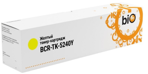 Тонер-картридж Bion TK-5240Y для Kyocera Ecosys M5526cdw/P5026cdw/P5029 3000стр Желтый